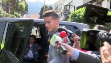 James Rodr¨ªguez estuvo en la embajada inglesa en Bogot¨¢