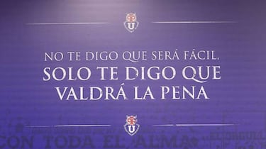 Los 6 emotivos afiches que Hoyos pegó en el camarín de la U