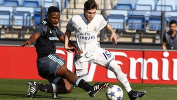 Fran García, en la Youth League.