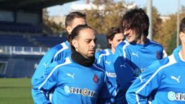 Sergio Garc&iacute;a en un entrenamiento. 