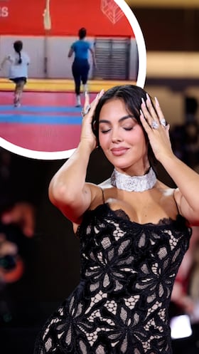 Georgina compite en una carrera contra su hija pequeña y el resultado ha dado que hablar