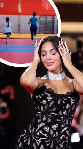 Georgina compite en una carrera contra su hija pequeña y el resultado ha dado que hablar