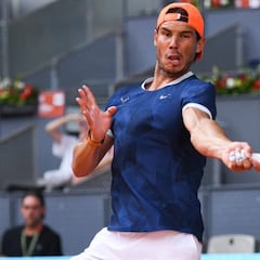 Nadal se entrenó en Madrid de cara al Mutua Madrid Open