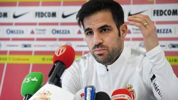 Cesc Fabr&eacute;gas, en rueda de prensa.