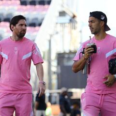 Messi y Suárez entrenan previo al partido de vuelta con LAFC en Concachampions