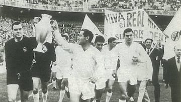 El Real Madrid, campeón de su sexta Copa de Europa en 1966.