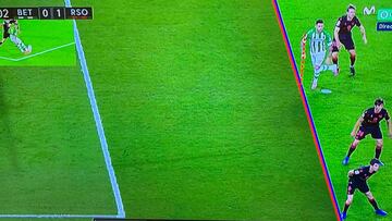 Tello, sobre el fuera de juego de Sanabria: "Una m¨¢s y ya van... Qu¨¦ manera de tirar l¨ªneas"