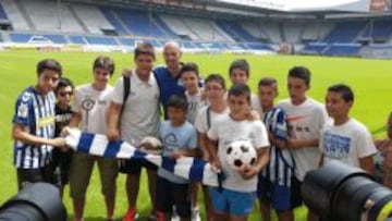 Toquero en su presentación con el Alavés