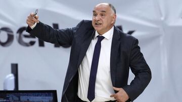 Pablo Laso, en el tercer partidod de semifinales ante el Valencia.