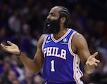 Why does James Harden refuse to partake in the Sixers’ training camp?