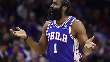 James Harden #1 of the Philadelphia 76ers