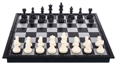 Juega al ajedrez con este tablero magntico y plegable, ideal para adultos y ni?os
