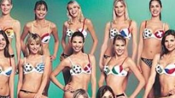 <b>Y TODAVÍA FALTAN TRES. </b>La moda de los sujetadores con estampados representando las banderas de los países que disputarán la Eurocopa sigue adelante. Ahí arriba tienen a trece señoritas dejando claro a qué selección apoyan, pero ¿dónde están la croata, la búlgara y la letona? ¡Que nos las enseñen ya!