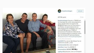 Faryd acompañado por su familia agradece los mensajes de apoyo