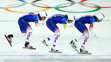 The 21-year-old likes to unwind between events by sitting down with her wool and crochet needles. She knitted an American flag for her mom.