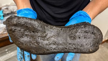 Una de las 32 piezas encontradas en el Fuerte Magna.