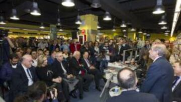 José María García, en un momento de la presentación de su biografía.