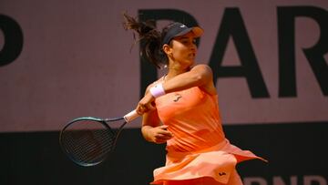 Leyre Romero, en Roland Garros.