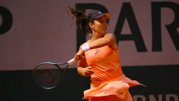 Leyre Romero, en Roland Garros.