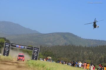 Martín Suriani y José María Rodríguez del equipo Point Cola en el RallyMobil Valparaíso 2017