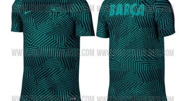 ¿Calentará el Barcelona con esta camiseta en Champions?