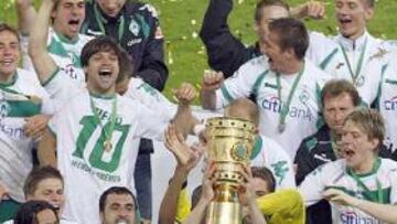 <strong>CAMPEÓN.</strong> El título de Copa de Alemania es para el Werder Bremen.