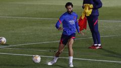 Felipe, durante un entrenamiento del Atl&eacute;tico.