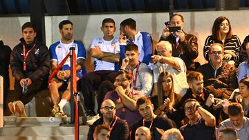 Hidalgo tuvo que ver el partido de Copa con el Sámano en la grada al estar sancionado.