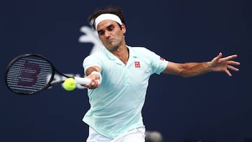 Roger Federer, en Miami. 