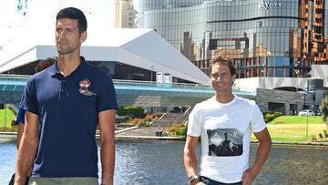 Nadal y Djokovic, en Melbourne.