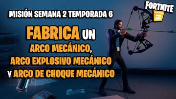 ¿Cómo fabricar un arco mecánico, un arco explosivo mecánico y un arco de choque mecánico en Fortnite?
