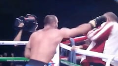 Levan Shonia loses fight and whacks his coach