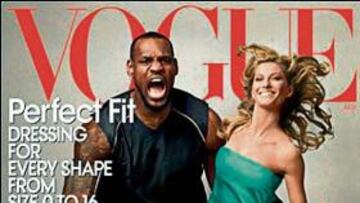 LeBron junto a Gisele en una portada histórica