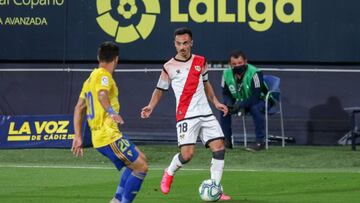 Alvaro Gac&iacute;a, en el Carranza con el Rayo.