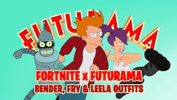 Futurama arrives at Fortnite with new Bender, Fry and Leela outfits