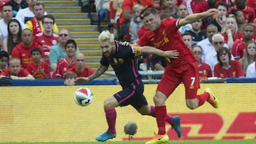 Liverpool golea 4-0 al Barça en amistoso de Wembley