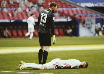 Jan Oblak y Karim Benzema. 