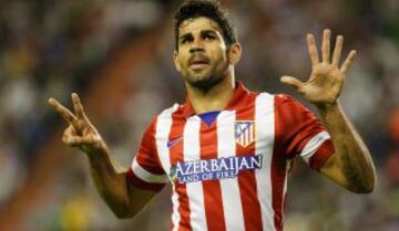 0-2. Diego Costa celebra el segundo gol.
