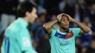 <b>DECEPCIÓN. </b>Keita no pudo ayudar a sus compañeros en Getafe.