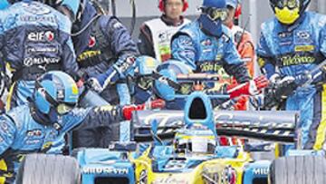 <b>A PUNTO. </b>El equipo Renault espera rematar la faena.