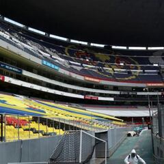 Desinfectan estadio Azteca para el América-San Luis
