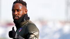 El delantero franc&eacute;s Moussa Demb&eacute;l&eacute; durante su primer entrenamiento como jugador del Atl&eacute;tico de Madrid