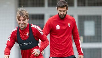 Brandon Thomas, en Tajonar ayer