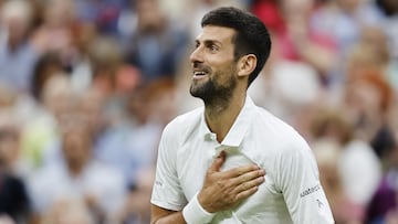 Ganar el primer set, sinónimo de victoria para Djokovic en Wimbledon