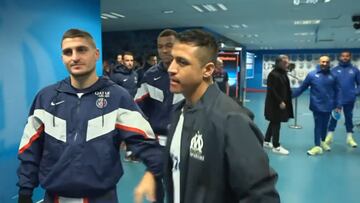 Alexis se encuentra con Messi y Mbappé en el túnel y pasa esto