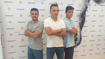 Pablo Valcarce, Jos&eacute; Matos y Riki Rodr&iacute;guez, presentados como jugadores del Burgos CF.