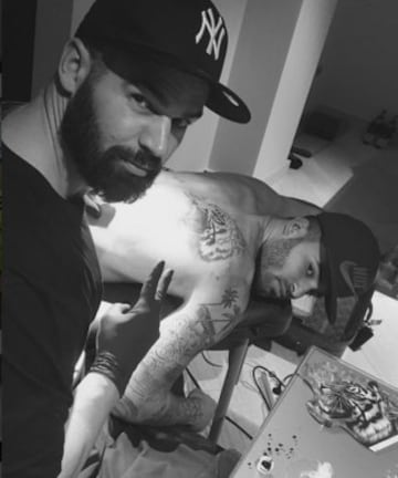 Mariano, el último deportista en presumir de tatuajes espectaculares