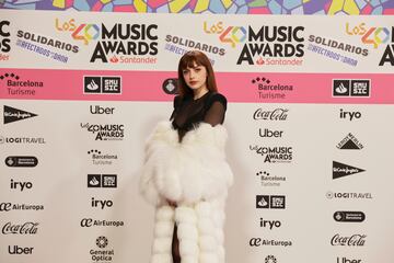 Annalisa, posando en el photocall de Los40 Music Awards.