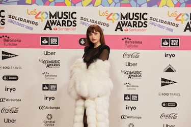 Annalisa, posando en el photocall de Los40 Music Awards.