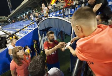 Clima de euforia en el entrenamiento de la Selección